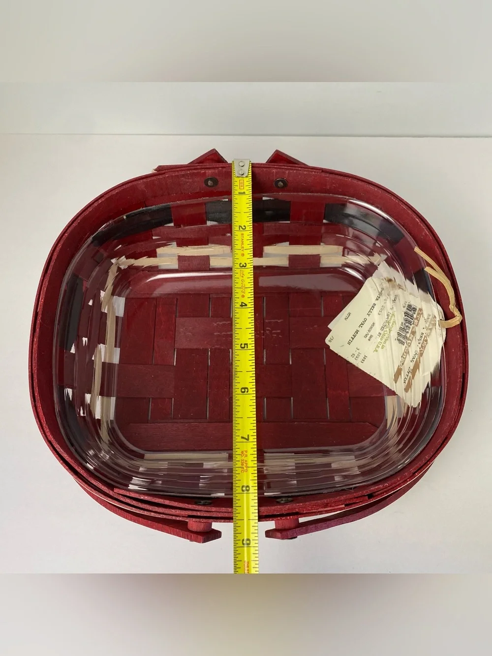 Longaberger 2013 Santa Belly Oval Muffin Basket w/ Protector New NWT